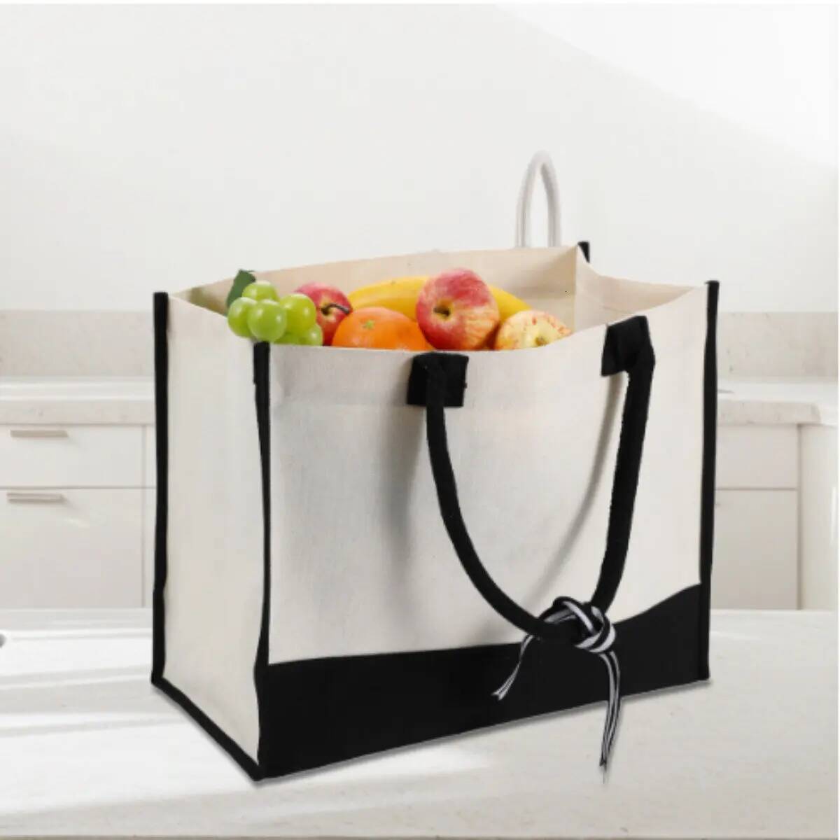 I Hate Morning People Panda Illustration Versatile Patchwork Canvas Carryall For Beach Trips