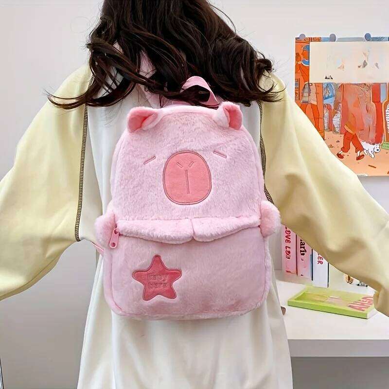 Women's Cute Capybara - Foldable Purse College, Travel, Ideal Birthday Gift Animal Lovers, Backpack for Travel Z260124