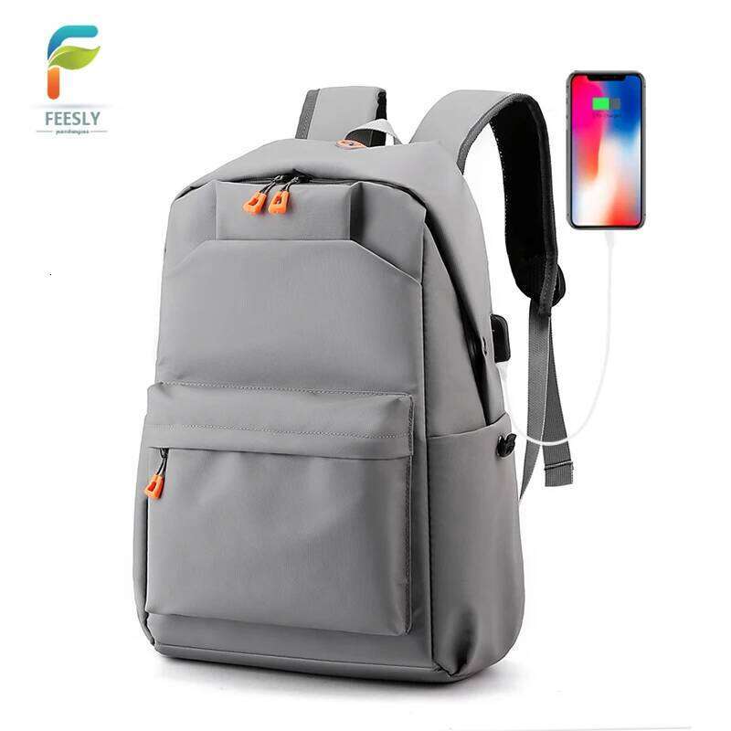 Men's stylish solid color backpack - lightweight durable, suitable for sports, travel and commuting, with laptop compartment Z260124