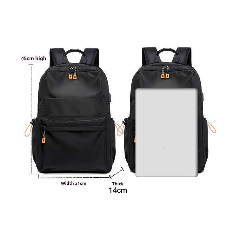 Fashionable men's business backpack - large capacity, multi-layer zipper design, suitable for daily commuting and school use Z260124