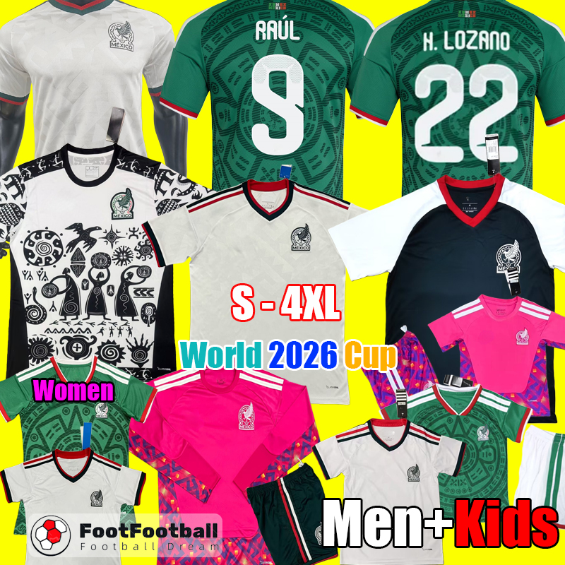 S-4XL 2025 World Mexico jersey 2026 VEGA RAUL CHICHARITO H.LOZANO 25 26 football shirts soccer jerseys football shirt CHICHARITO LOZANO Men kids sets
