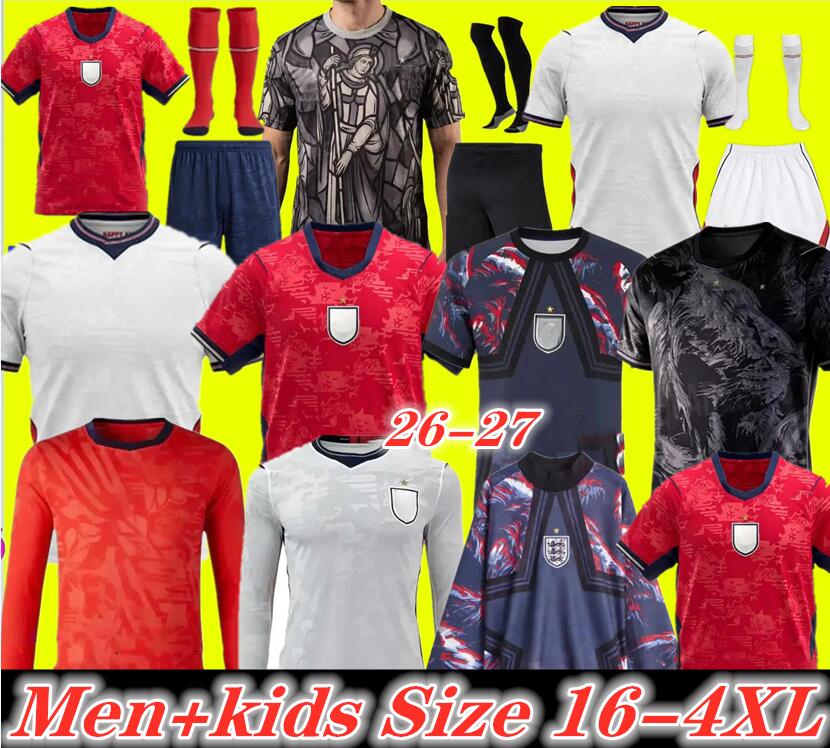 2026 2027 EnGLaNdS Soccer Jerseys KANE BELLINGHAM MAINOO BOWEN RICE FODEN GORDON TONEY SAKA PALMER PICKFORD RUSSO Men Kids kit Football Shirt 26 27 Pre-Match Uniforms