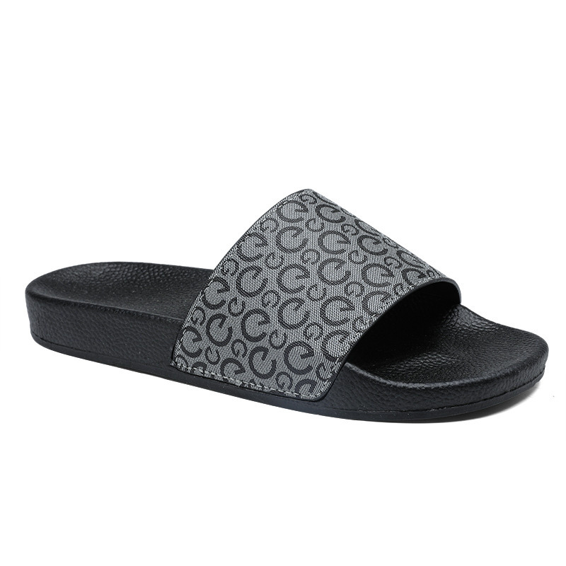 2026 new letter print design men's plus size 39-47 slippers summer fashion outdoor beach slippers black blue brown free shipping