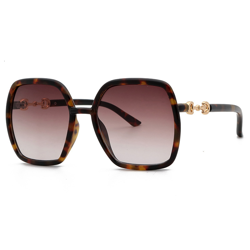 Luxury Brand Designer Sunglass New Fashionable European And American Style Large Frame Women's Sunglasses, Sun Protection, Prescription Sunglasse