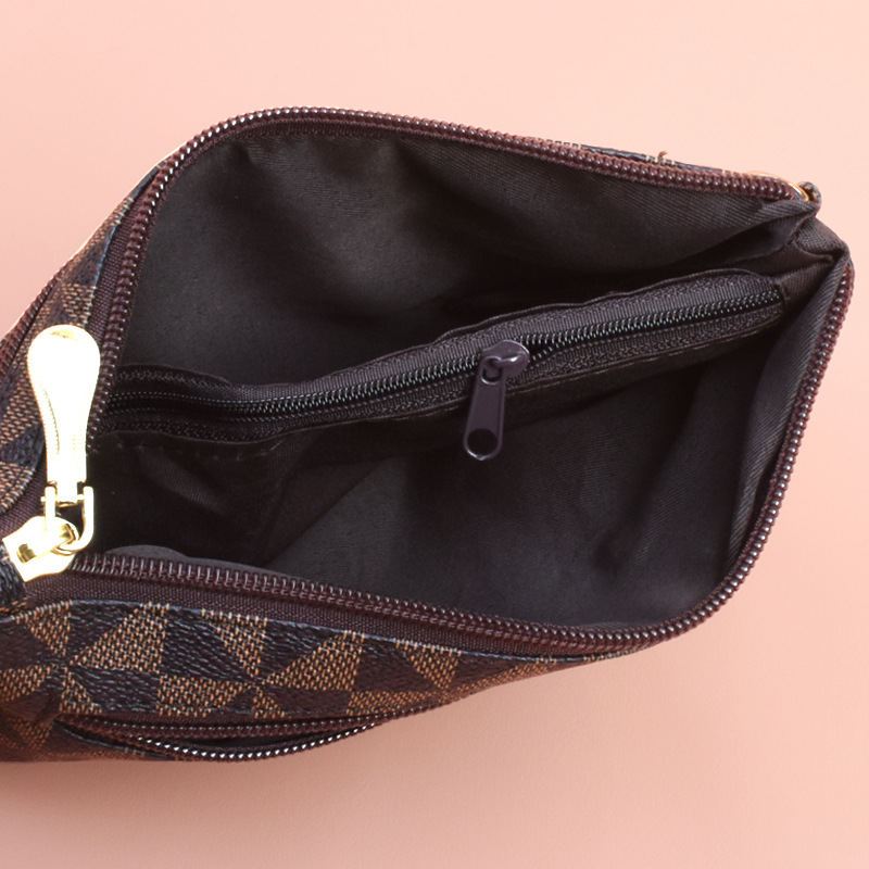 Lacel Urwebin 2026 New Windmill Print Design Womens Wallet Simple Versatile Portable Clutch Bag Gift for Mom Red Khaki Black Coffee