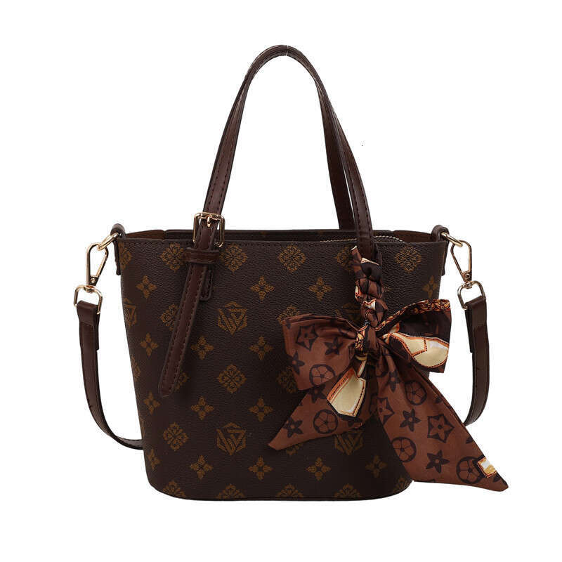Fashion Print Handbag Large Capacity Should Tote Bags for Women PU Leather Commuter Shoulder Crossbody Bag Fashion Versatile European and American H26