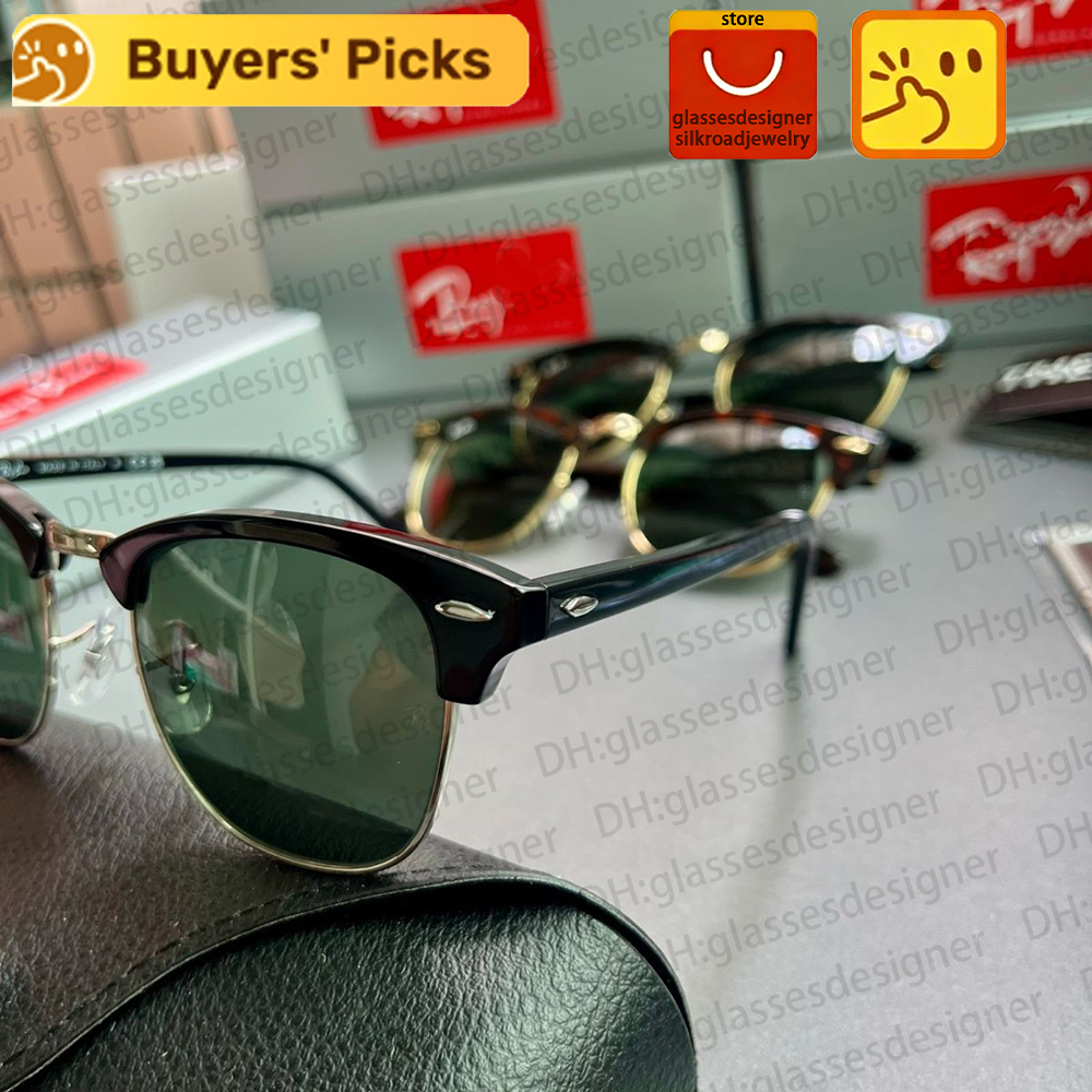 RB Banssunglass Rainess''ban''banssunglasse Club Master Polarized Sunglasses RB3016 - Premium Designer Sun Glasses & Luxury Eyewear for Men & Women - High-End Gafas de Sol