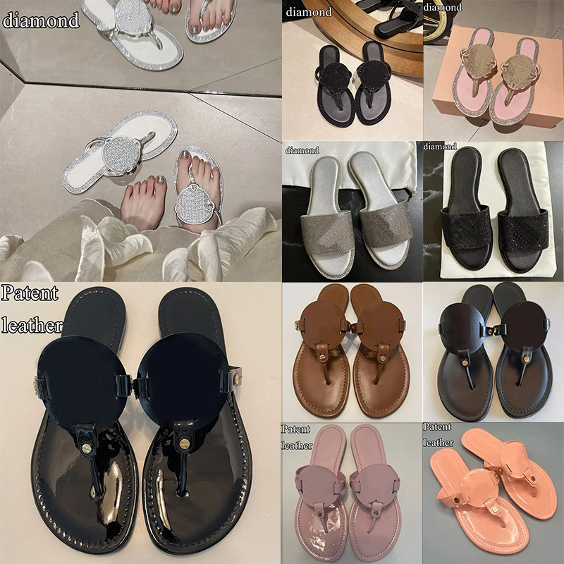 Designer Slippers free shipping for women pumps soft leather beach comfortable sandals trendy women patent leather flip flops