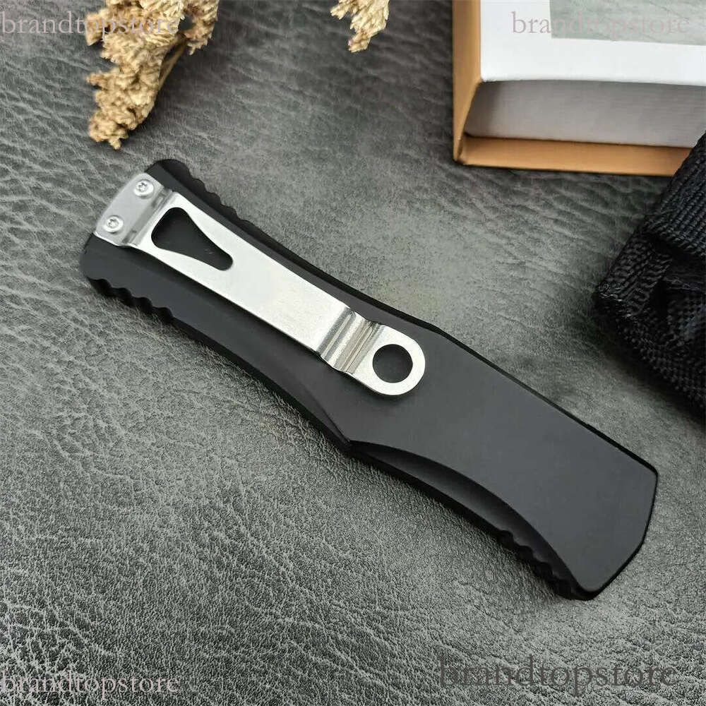 3Models White Hera Knife 2 87 Satin 440C Blade Alloy Handles Double folding Action Tactical Survival Gear Pocket Knives With knife Nylon Sheath - view 9