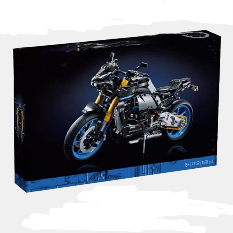 Cross-border new model 88025 Yamaha MT-10SP motorcycle, 68995 mechanical small particle assembly building toy gift
