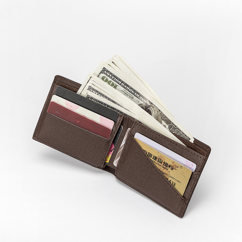 Lacel Urwebin 2026 New Printed Design Mens Business Short Wallet Bi-Fold Minimalist Multi Slot Large Capacity Cardholder Coin Purse Free Shipping
