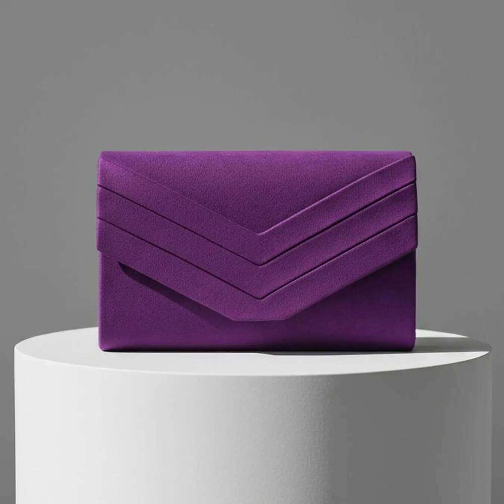 Luxury New Arrival Red Color Velvet Women Evening Envelope Wedding Party Clutch Bags Messenger Chain Shoulder Purse