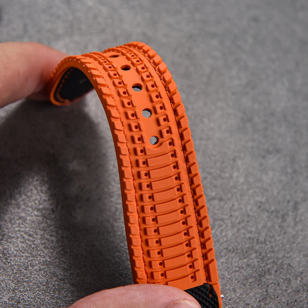18mm 20mm 22mm 24mm Hybrid FKM Watch Strap Fluoro Rubber Watchband FPM Soft StrapsQuick relea For Each Waterproof Watches 260122 - view 5