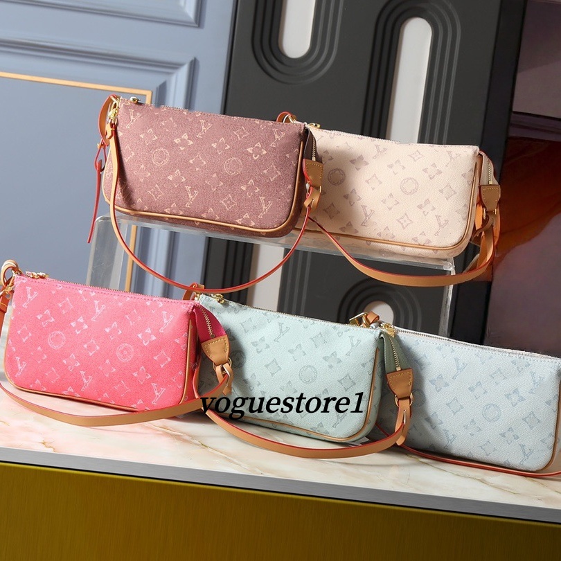 2026 New Designer Monogram Women's Shoulder bag Luxury Canvas Pillow handbag colorful shell Purse 130th Anniversary Edition Crossbody bag Neverfulltote carry all