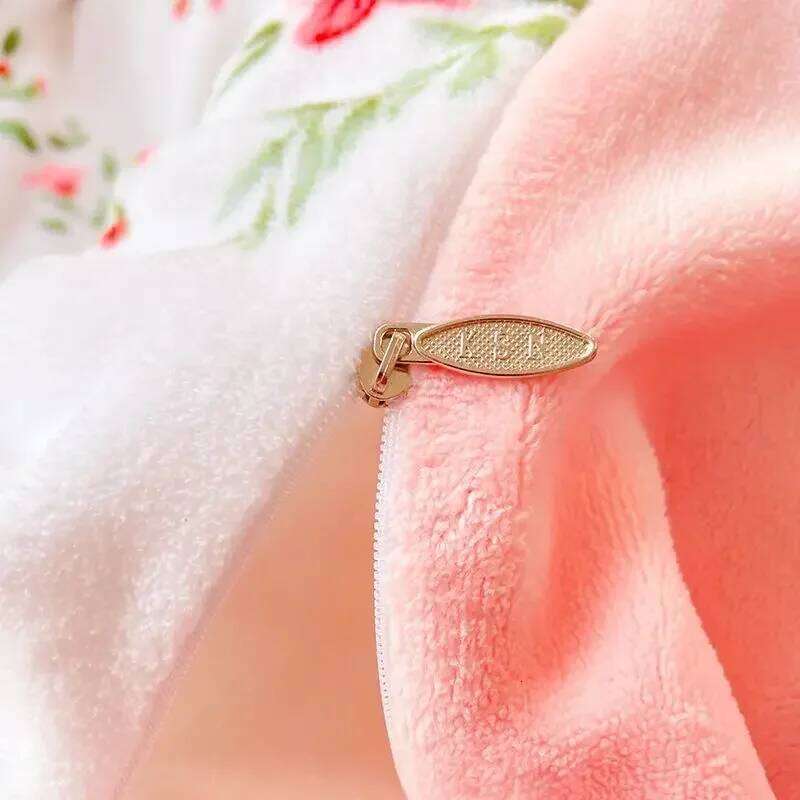 Super soft flannel double-sided bed sheet large coral fleece duvet cover thick warm velvet plush 4-piece set Y260124