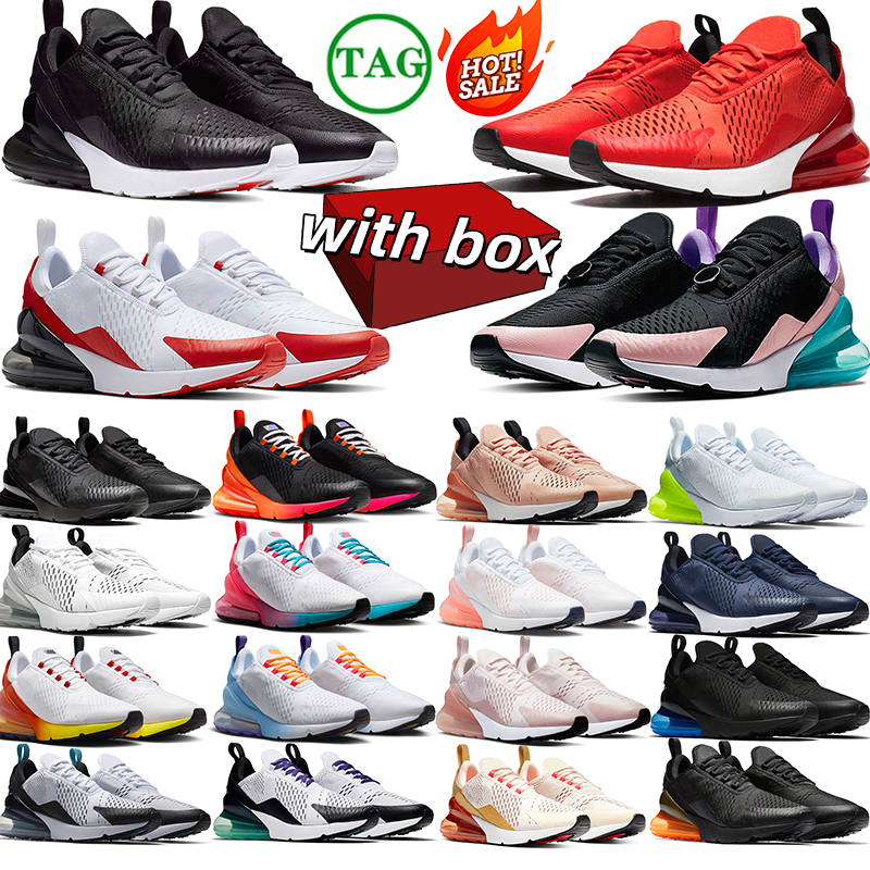 2026 Free shipping with box 270s shoes designer running shoes cushioned lightweight gym fitness breathable shock absorbing sneakers purple red men womens size 36-45