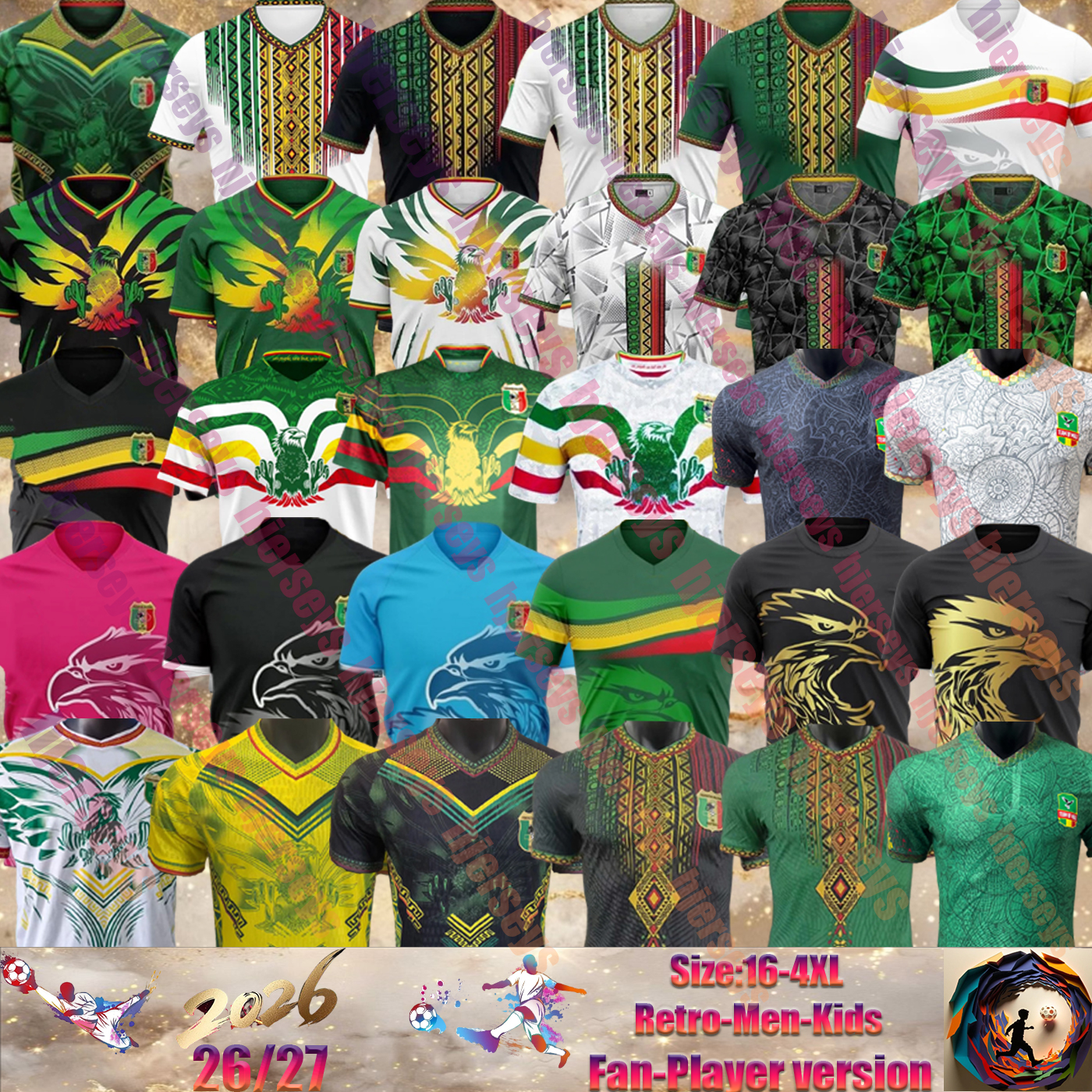 23 24 25 26 27 New Mali Soccer Jerseys BISSOUMA SOUMAILA Fan Player Home Away Third White SALAM MAMADOU ADAMA M.FOFANA DJENEPO Uniforms Mali Men kids Football T-Shirt kit