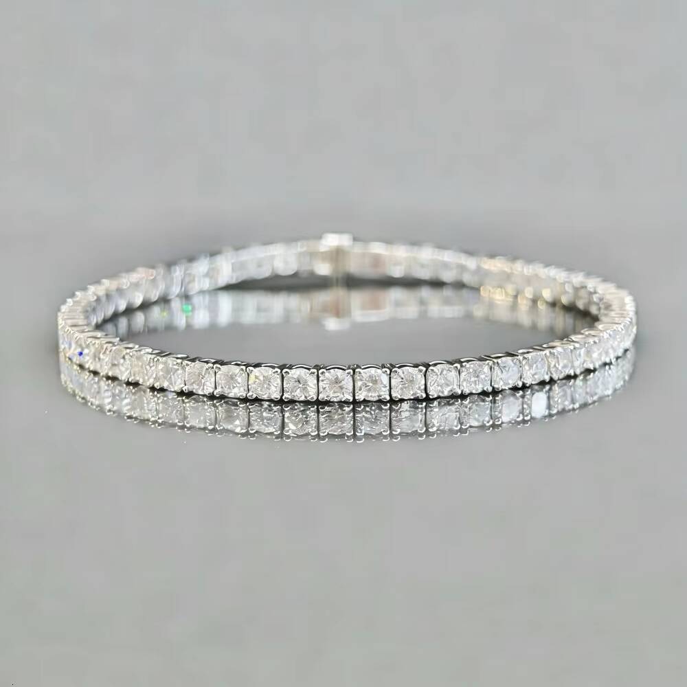 Wholesale Premium 9K Laboratory-grown Diamond Classic 29mm Tennis Bracelet Full Diamond Chain Party From Source Factory