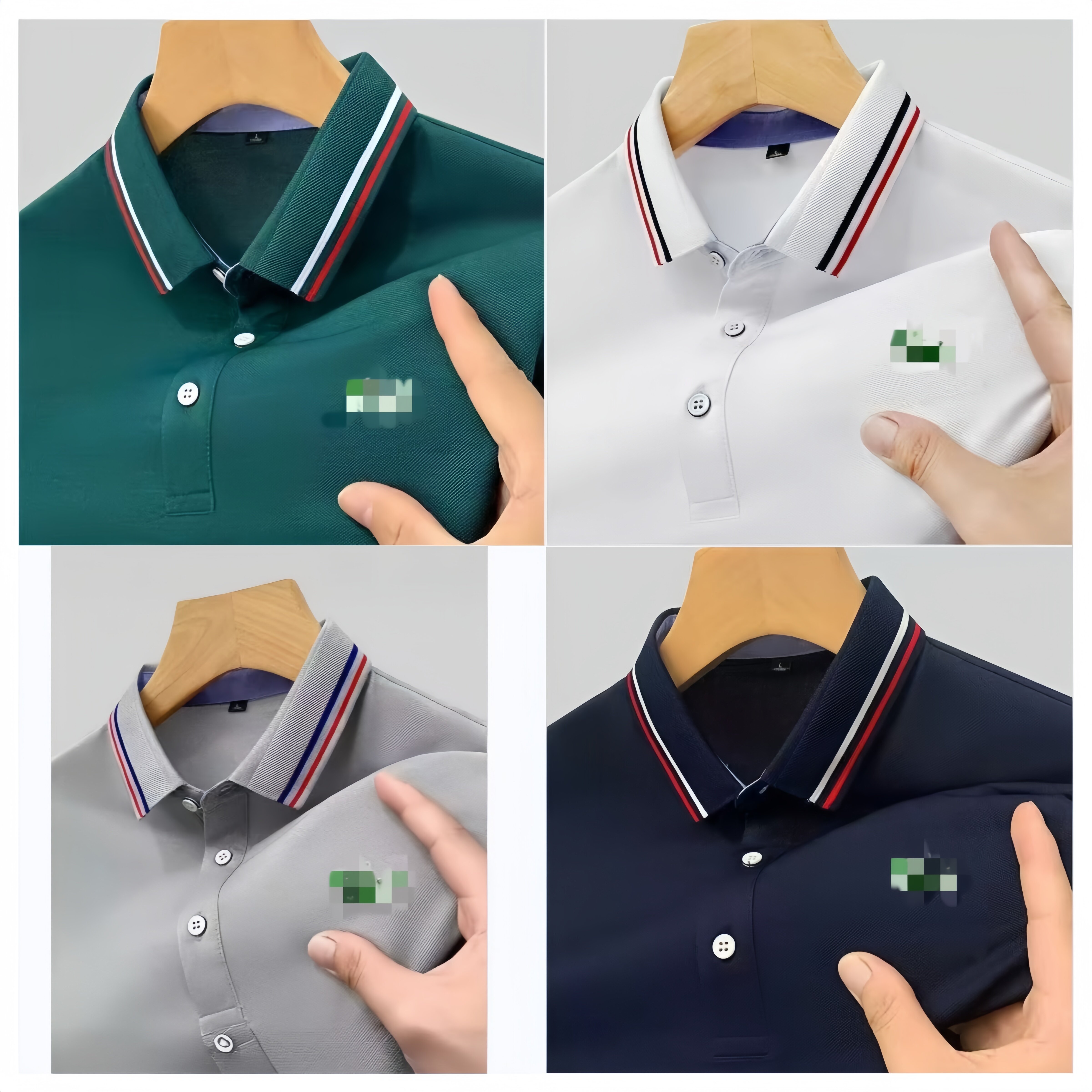 With Logo France L Men's Polos Shirt Quick-dry Tees Unisex Tees for Summer Ice Silk Fabric Men's Shirts Summer Women's Boy Man Crocodile