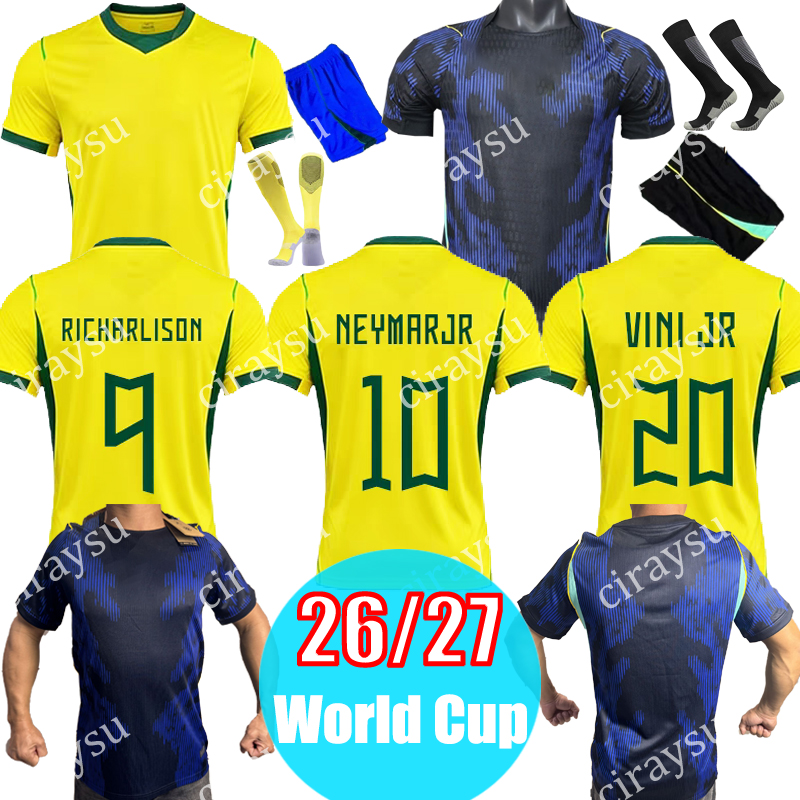 2026 2027 RAPHINHA CASEMIRO BrAZiLs soccer jerseys RODRYGO VINI JR CUNHA MARQUINHOS SAVINHO ENDRICK ESTEVAO JOAO PEDRO ANDRE Camiseta futbol PAQUETA copa football