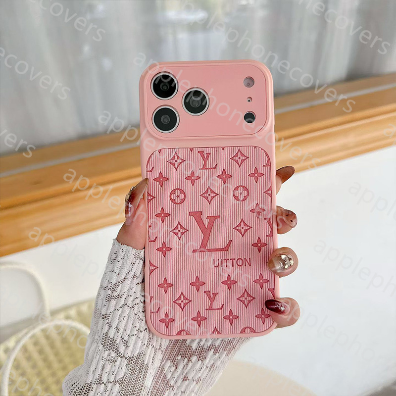 17 Pro max Designer Brand Phone Cases for iPhone 14 15 Promax 11 12 13 Pro max 12Pro 13Pro Fashion Cover PU Leather Case Triangular nameplate Scratch Resistant Cover