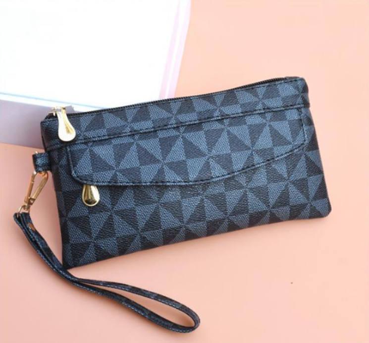 Lacel Urwebin 2026 New Windmill Print Design Womens Wallet Simple Versatile Portable Clutch Bag Gift for Mom Red Khaki Black Coffee