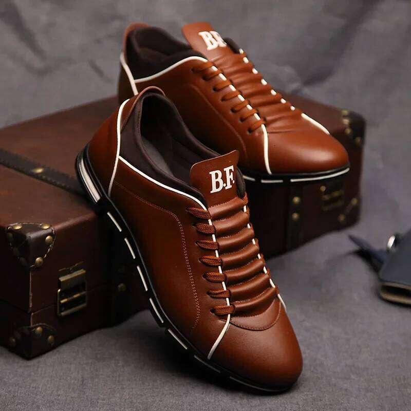 Men's Fashion Casual New British Style Gentlemen's Four Seasons Banquet Sports Wear Resistant Comfortable Flat Shoes H260124