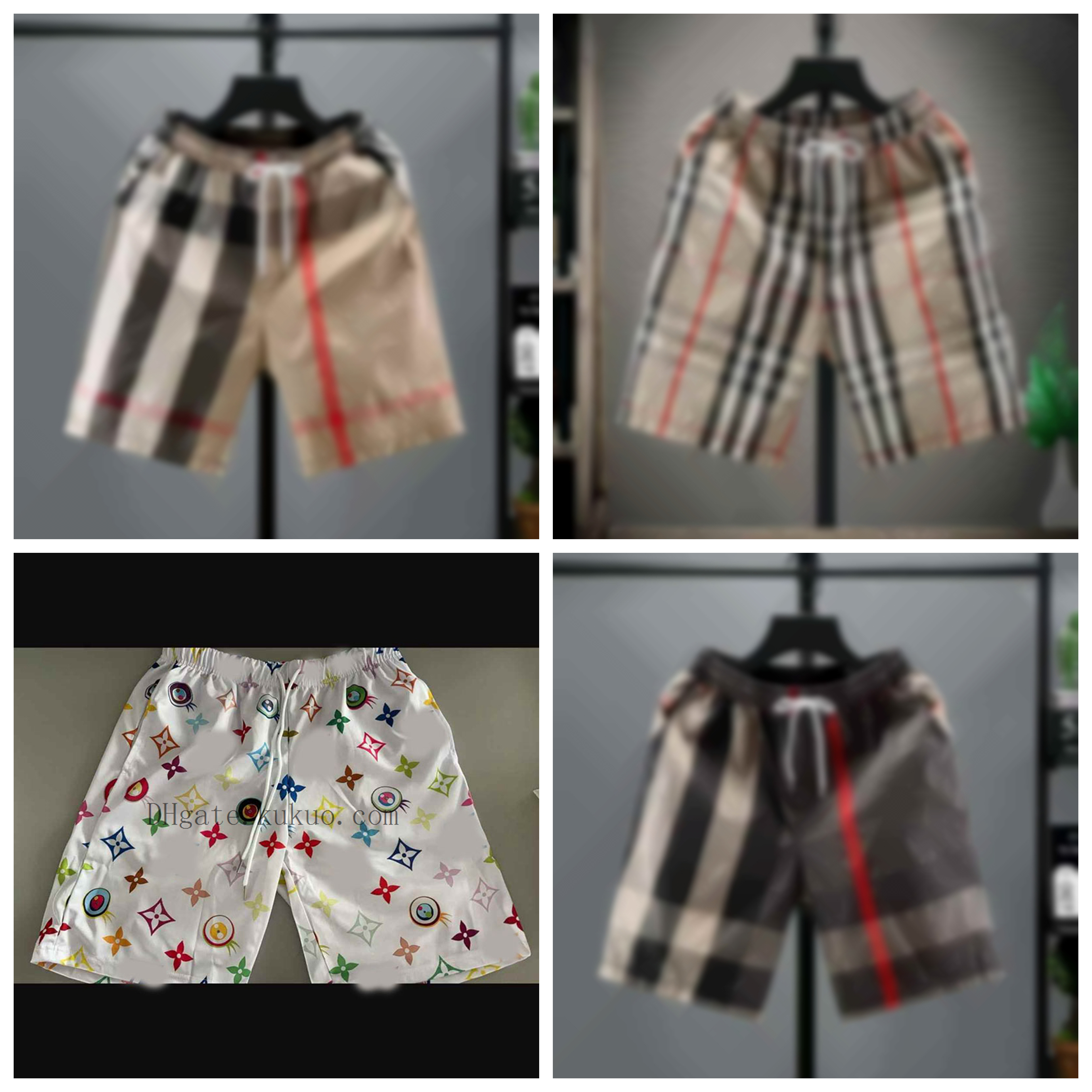 Designer Mens Shorts Brand Luxury Clothing Designer Shorts t shirt plaid french tracksuits Swim Men's Women's Summer Swimming Shorts shirt suits men Oversized XS-4XL