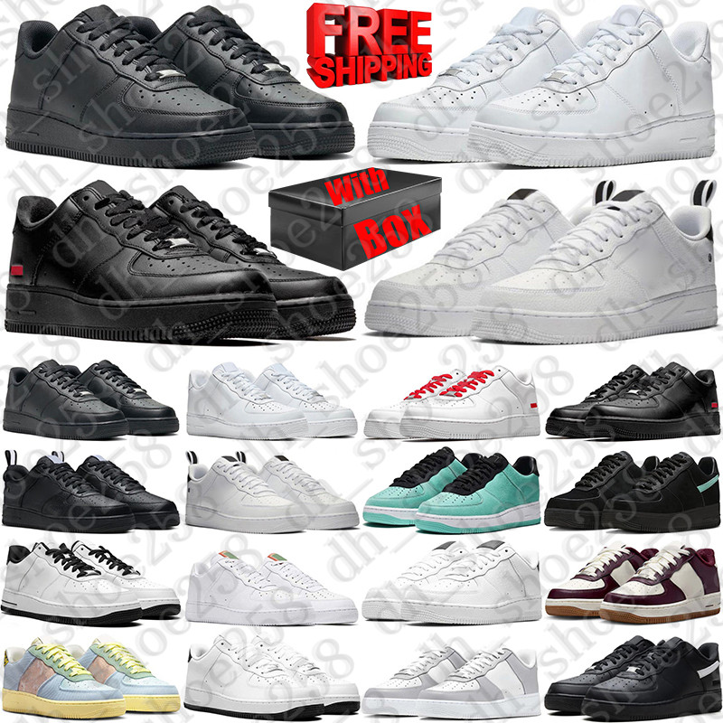 Free Shipping With Box Designer 1s airforc forces1 af1s one supreme airforce1box airfoce sneakers forc running shoes trainers for mens womens chaussure fashion