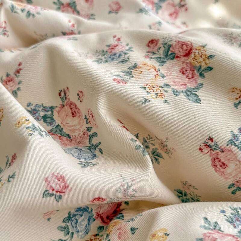 Korean Style Floral Ruffles Knitted Yarn Bedding Set Double King Queen Size Duvet Cover Flat/Fitted Bed Sheet Pillowcases Y260124