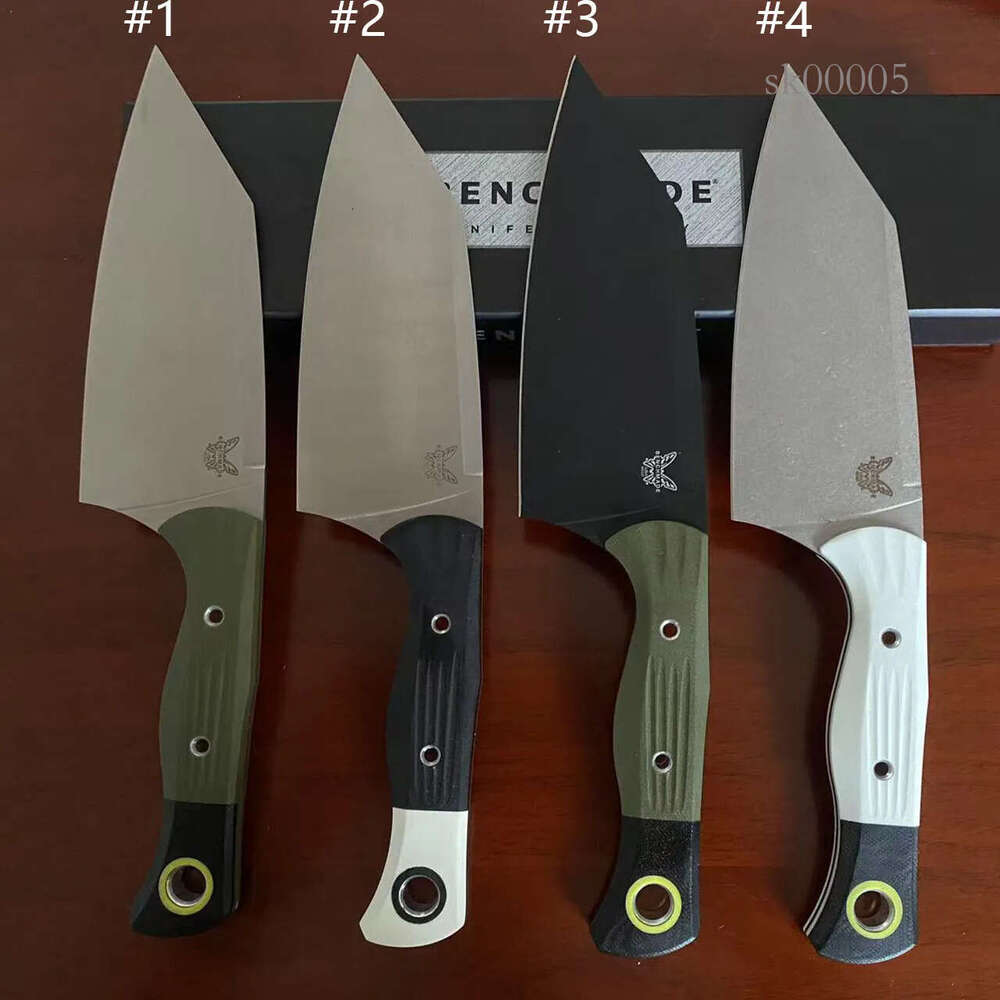 High quality 4010BK-01 Fixed Blade Knife 5.82 CPM-154 Black Clip Point Blade, OD Handles with G10 Bolsters SK05