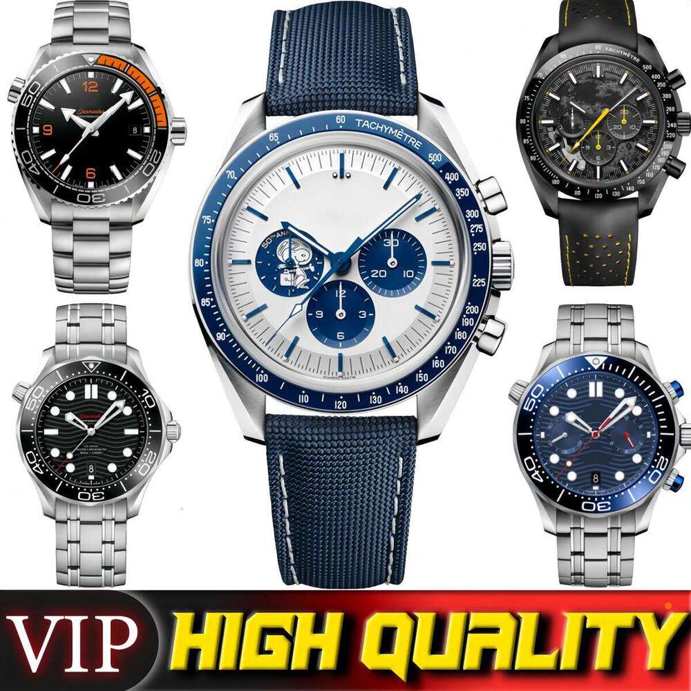 AAA Omaga Watch Luxury Mens Designer Sea Master Watch Super Clone Speedmasters Watch Man Watch Woman Watch High Quality Automatic Chronograph Watch With Box Gift 40d