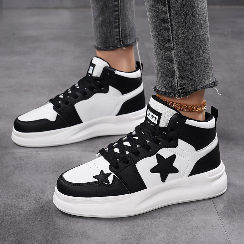 Spring 2026 New Arrival Unisex Breathable Trendy Versatile Chunky High Top Sneakers Fashion Casual Shoes for Men and Women Free Shipping