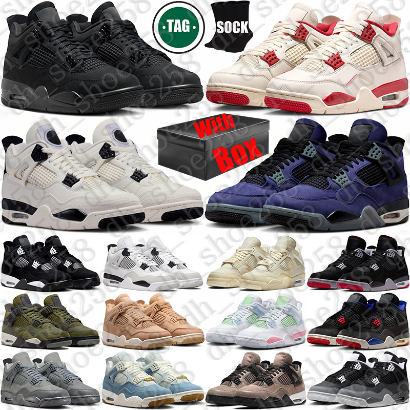 Free Shipping With Box Designer Basketball 4 4s jordan4men Shoes jordan4smen 2025 Black Cat jordan4womens sneakers for mens womens trainers runners 2026