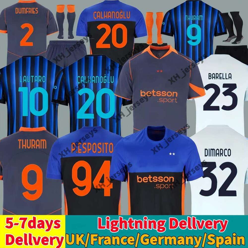25 26 Maglia LAUTARO fianl Soccer Jerseys BARELLA LUIS Henrique FRATTESI INTERS THURAM Sucic CALHANOGLU Football Shirt 2025 2026 s Rossi Special Men Kids kit MILAN