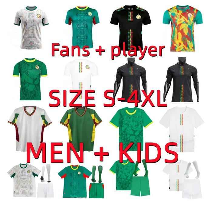 2024 2025 2026 Maillot Senegal Soccer Jersey MANE 22 23 24 25 26 MANE KOULIBALY KOUYATE ISMAILA B.DIA KEITA BALDE football shirts player version uniforms Men kids kits