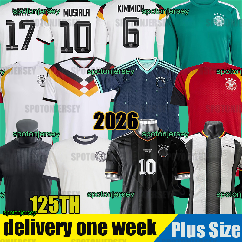 germany jersey 2026 world cup Whiteout Germany 125TH Kit alemania euro soccer jerseys deutschland trikot KROOS football shirt Deutschland maillot allemagne EM