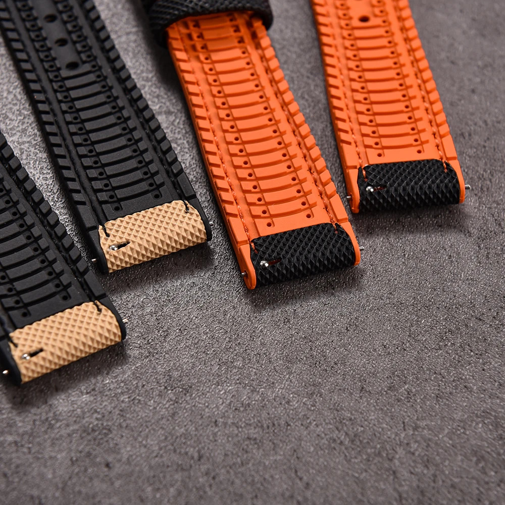 18mm 20mm 22mm 24mm Hybrid FKM Watch Strap Fluoro Rubber Watchband FPM Soft StrapsQuick relea For Each Waterproof Watches 260122 - view 4