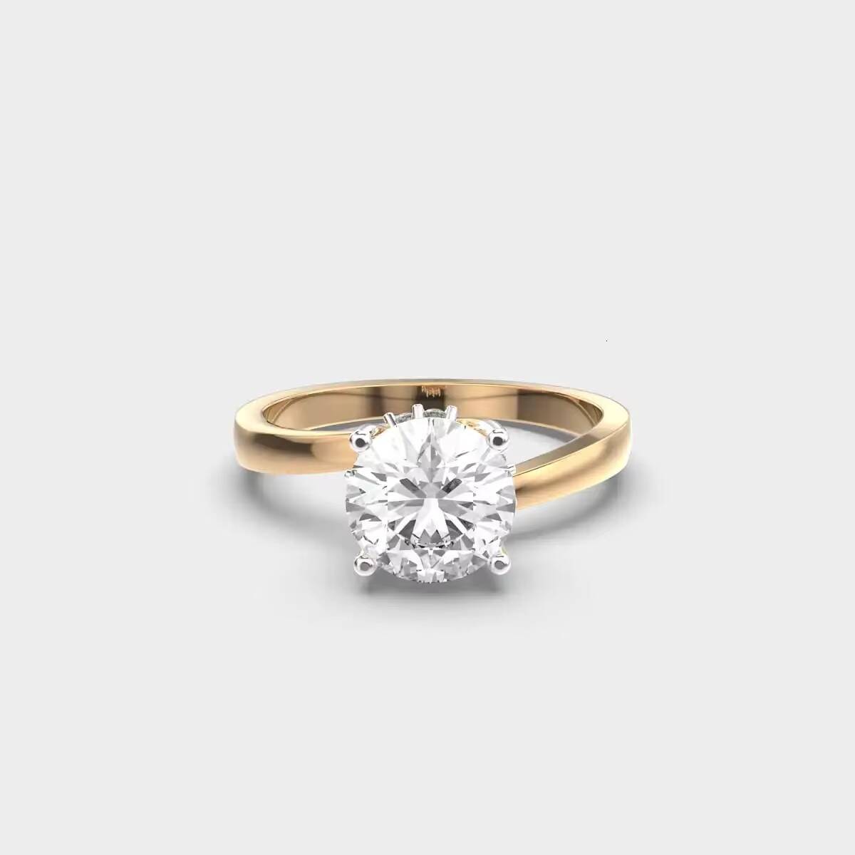 Indian Supplier Lab Grown Diamond Engagement Ring for Bridal or Anniversary and Custom Jewelry Available at Factory Price