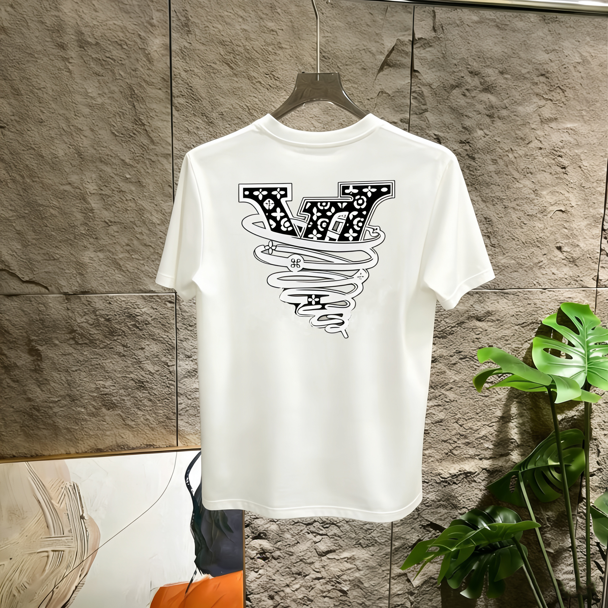 designer T-shirts black and white short sleeved high-end high-quality men's embroidered letter pattern 100% pure cotton Polos shirt couple top Men's T-shirt