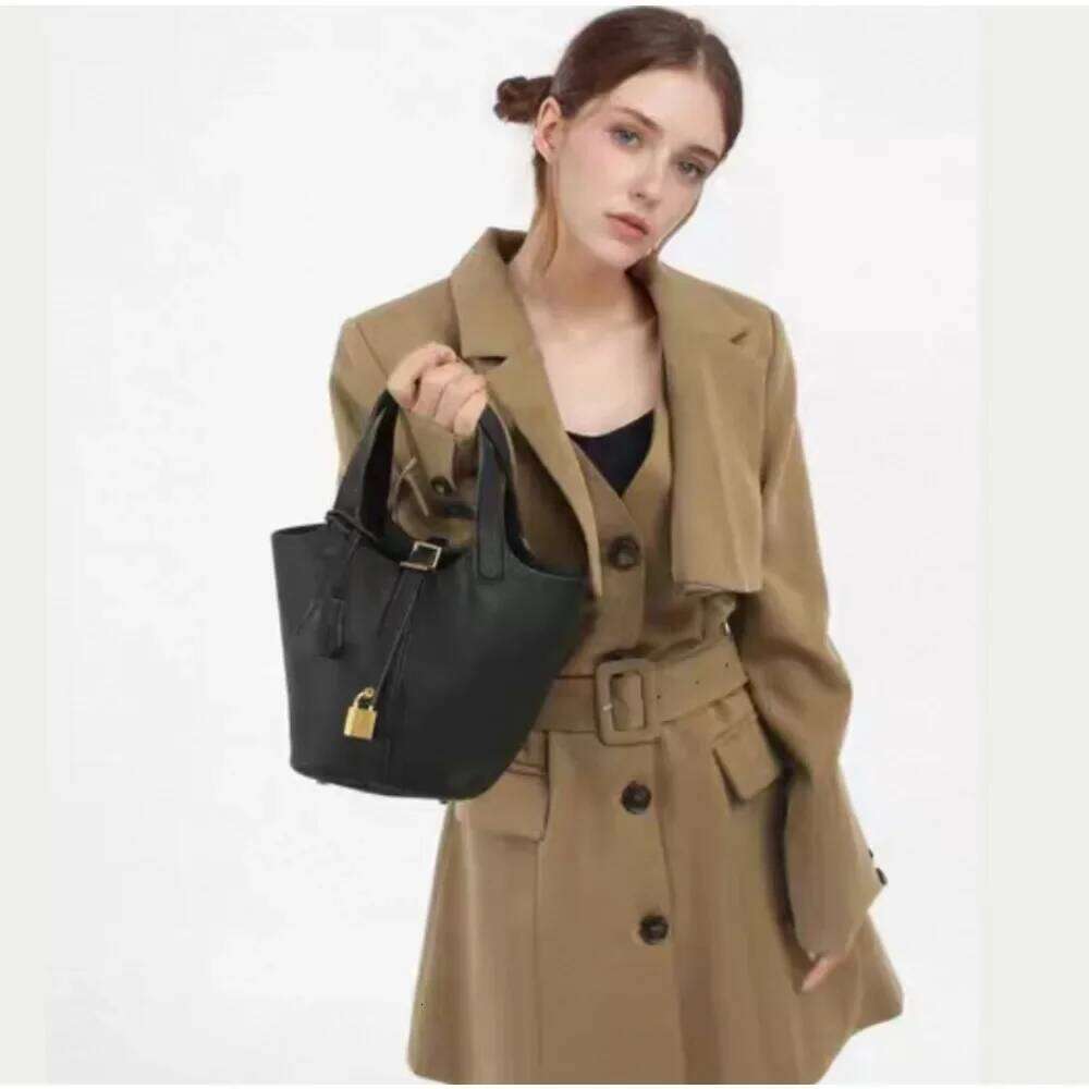 Women's Beige Textured Bucket Bag with Inner Pouch, Top Handle Drawstring Closure, Stylish Tote for Daily Use & Shopping