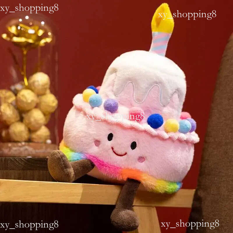 2026 Jelly Cat Strberry Toys Plush Food Dessert low Kai Sweet Birthday Cake Candle For Decoration Creative Gifts Y250508