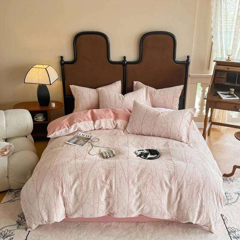 2024 new Class A pure ground four-piece set cotton thickened autumn and winter bed sheet quilt cover soft Y260124
