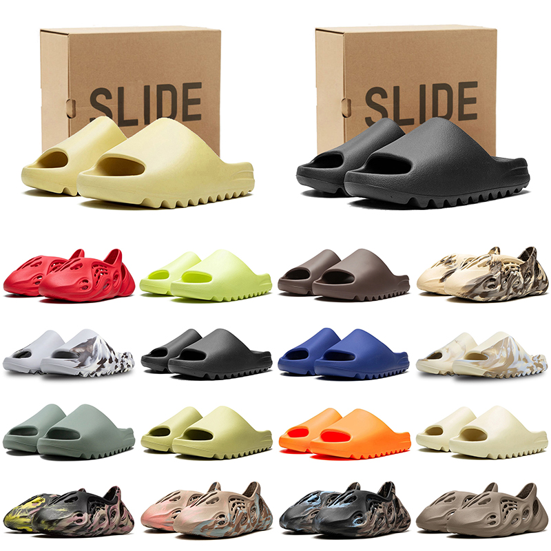 With Box Designer Slippers Mens Womens White Charcoal Black Orange Green Red Brown Thick-Soled Cloud-Feel Slide Street Slides Luxury Platform Casual Slippers Sandal