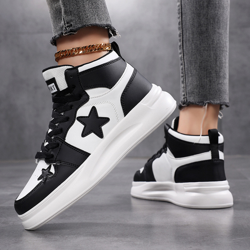 Spring 2026 New Arrival Unisex Breathable Trendy Versatile Chunky High Top Sneakers Fashion Casual Shoes for Men and Women Free Shipping