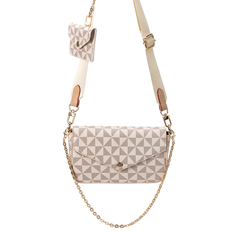 Lacel Urwebin Free Shipping 2026 new light luxury shoulder bag classic plaid printed envelope bag fashionable and versatile casual cross body bag