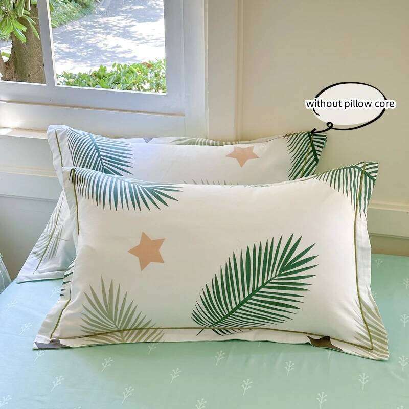 3pcs Leaves Duvet Cover Set Pillowcases No Filling no flat sheet Twin Single Queen King Size Girls Bedding Linen Y260124