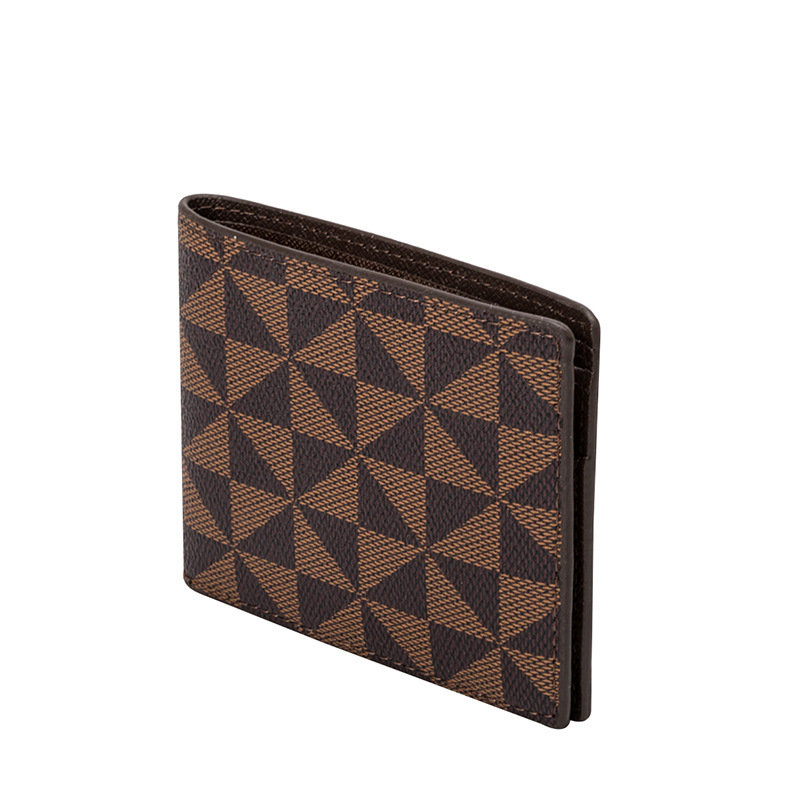 Lacel Urwebin 2026 New Printed Design Mens Business Short Wallet Bi-Fold Minimalist Multi Slot Large Capacity Cardholder Coin Purse Free Shipping