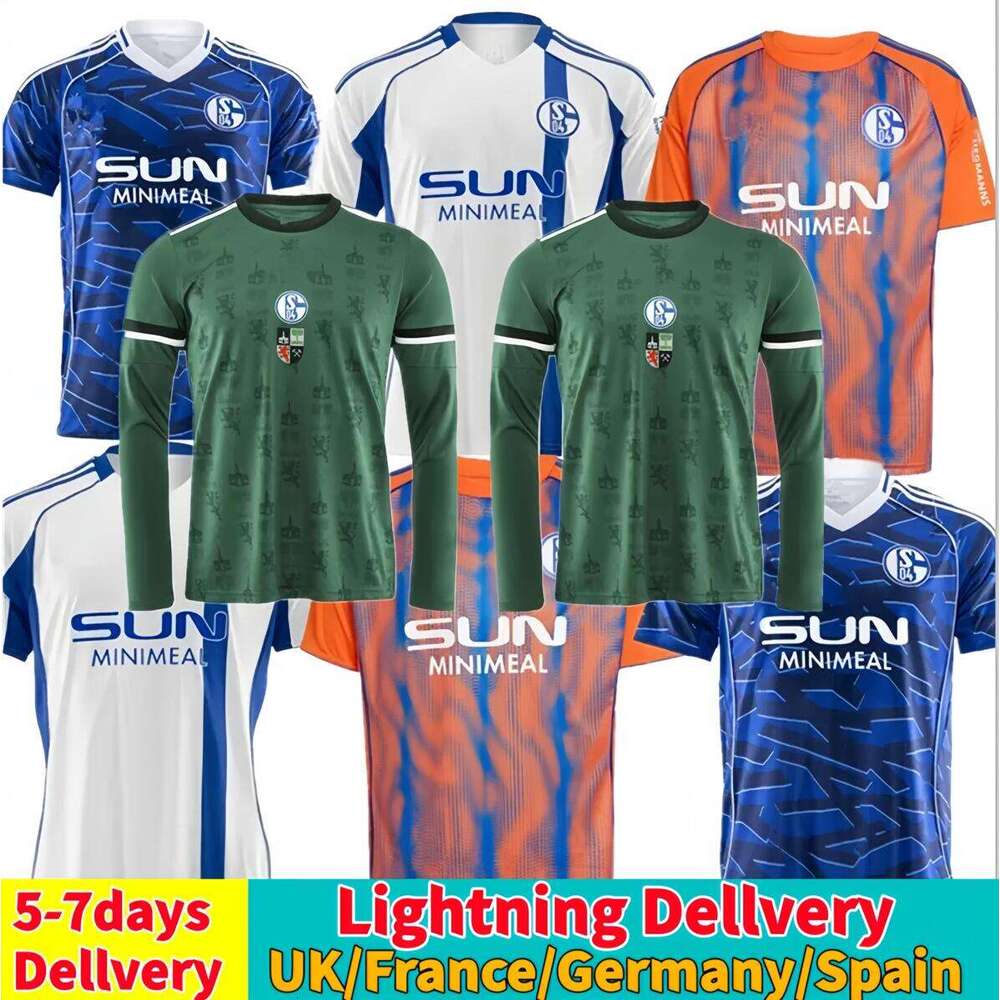 25 26 Schalke 04 Mens Soccer Jerseys 2025 2026 YOUNES SYLLA HOJLUND KARAMAN HAMACHE REMMERT SANCHEZ BACHMANN Home Away 3rd Football