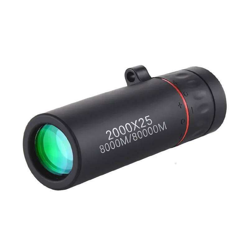 2000x25 HD Monocular Mini Portable Mobile Phone Telescope with Holder Outdoor Camping Hunting Birdwatching Telescopes